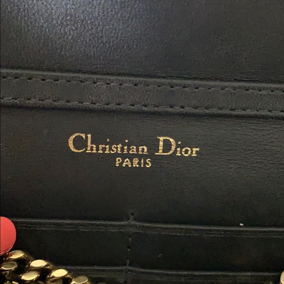 Authentic Christian Dior clutch with chain strap - Picture 9 of 9
